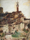 Assisi, Italy. Oil on canvas.   Original by Annie Louisa Swynnerton before 1933. Fine art prints by The Vintage Art Market.