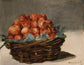 Still life of strawberries in a bowl. Oil on canvas.  Original by Edouard Manet 1882. Fine art prints by The Vintage Art Market.